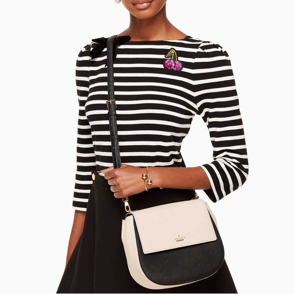 KATE SPADE Cameron Street Small Byrdie blue/White crossbody